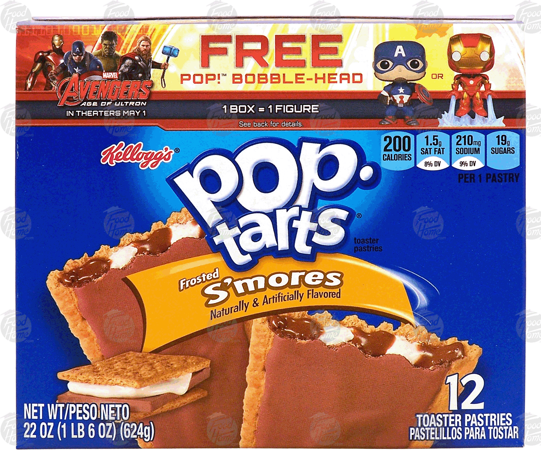 Kellogg's Pop-tarts s'mores toaster pastries, 12-count family pack Full-Size Picture